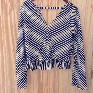Adorable Striped Cropped Top